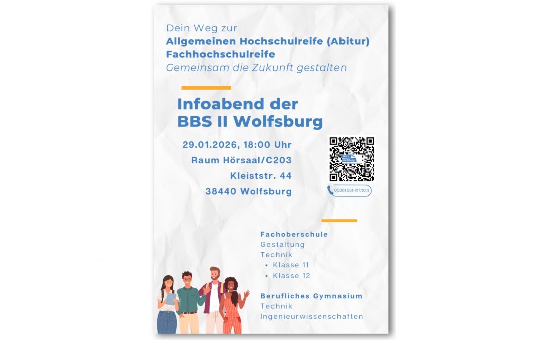 Einladung zum Informationsabend des Beruflichen Gymnasiums und der Fachoberschule